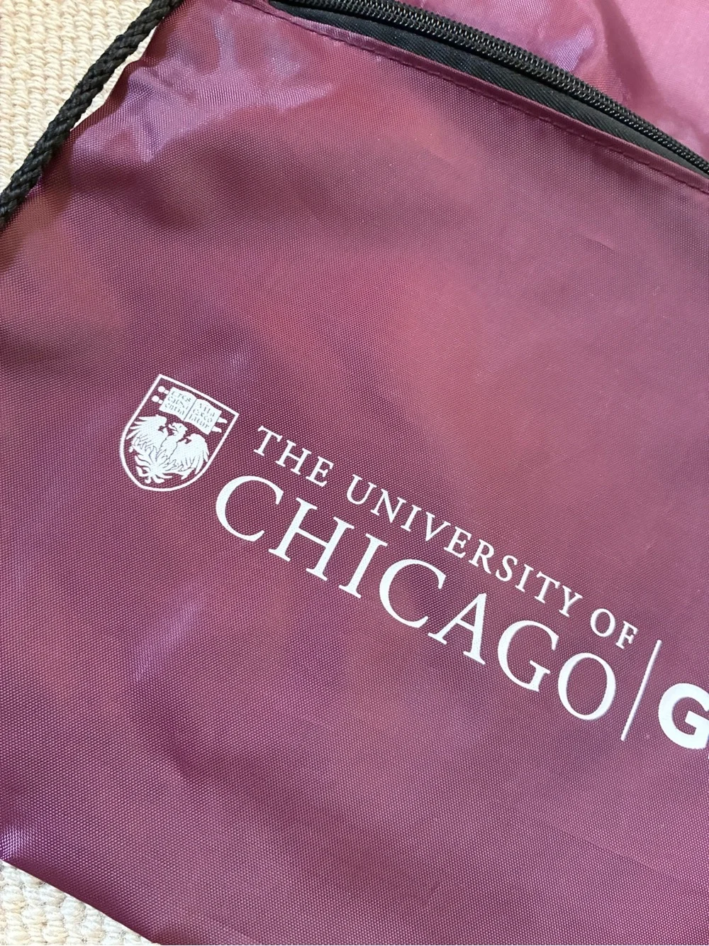 The University of Chicago Maroon Drawstring Backpack UChicago